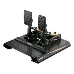 Moza racing crp2 pedal - pedali con cella di carico, acceleratore + freno in alluminio aeronautico cnc con piastra talloniera in fibra di carbonio
