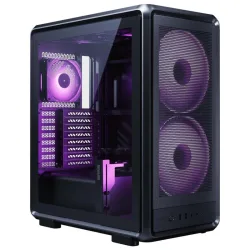 Cooler master frame 500 mesh argb black mb atx/maatx miitx modulare 3 ventole 2x200mm front 1x12