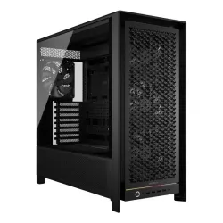 Corsair frame 5000d rs, midi tower, pc, schwarz, atx, eatx, micro atx, mini-itx, kunststoff, stahl, gehartetes glas, gaming