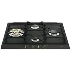 Smeg piano cottura incasso gas 4 zone 60cm antracite sr764ao