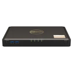 Qnap tbs-464 nas chassis desktop celeron quad-core 2ghz ram 8gb-4 slot ssd m.2-2xrj-45-s.o. qnap turbo system black