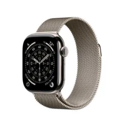 Apple watch series 11 gps + cellular 5g 42mm cassa titanio con loop in maglia milanese