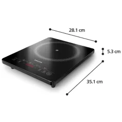 Philips ped philips piastra induzione haloplate hd5830/90 4 preset 2000w 8 livelli