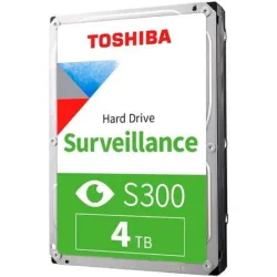 Toshiba s300 surveillance hdd interno 4.000gb 3.5 sata 6gb/s 5.400 rpm buffer 128 mb