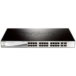 D-link dgs-1210-28p switch gestito l2 24 x 10/100/1000 (poe) + 4 x gigabit sfp montabile su rack