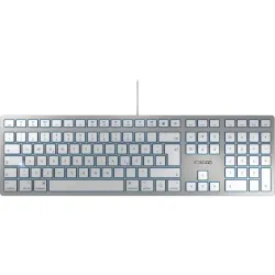 Cherry kc 6000 slim for mac tastiera usb qwertz tedesco argento