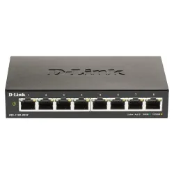 D-link dgs-1100-08v2 gestito l2 gigabit ethernet (10/100/1000) nero