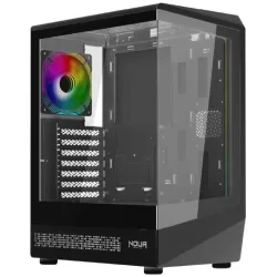 Noua case mid-tower demon th100 no psu 2usb3 0,5mm 1 type c 1fan argb atx
