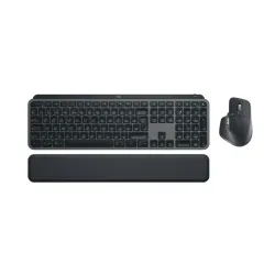 Logitech mx keys s combo tastiera mouse incluso rf senza fili + bluetooth azerty belga grafite