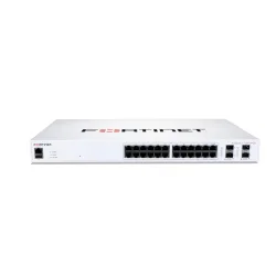 Fortiswitch-124f-poe switch l2+ man. poe 24 p. ge, di cui 12 p. poe+, 4 sfp+, poe power budget 185w
