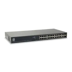 Levelone gep-2651 switch di rete gestito l3 gigabit ethernet (10/100/1000) supporto power over ethernet (poe) nero