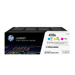 Hp confezione da 3 cartucce toner ciano/magenta/giallo originale ad alta capacità laserjet 410x