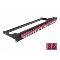 Delock patch panel - rack montierbar - lc duplex mm x 24 - s