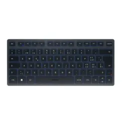 Cherry kw 7100 mini bt tastiera universale bluetooth qwertz svizzere blu