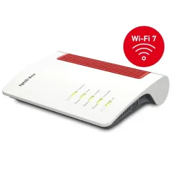 Box 5690 router wireless 2.5 gigabit ethernet dual-band (2.4 ghz/5 ghz) rosso, bianco