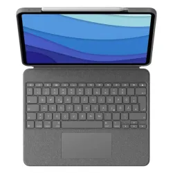 Logitech combo touch - tastatur und foliohÃ¼lle - mit trackpad - hintergrundbeleuchtet - apple smart connector - qwertz