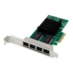 Digitus scheda di rete gigabit ethernet a 4 porte, rj45, pci express, intel i350 - dn10114