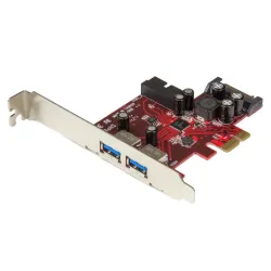 Startech.com scheda espansione pci express usb 3.0 a 4 porte - 2 interne, 2 esterne - adattatore pcie alimentato sata