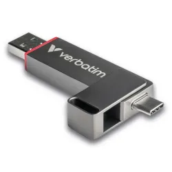 Verbatim dual quickstick unità flash usb 512 gb usb type-a / usb type-c 3.2 gen 1 (3.1 gen 1) grigio