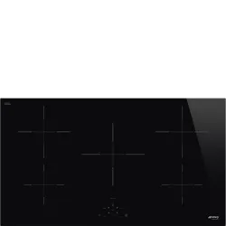 Smeg piano cottura incasso induzione 90cm 5 zone nero si2951d