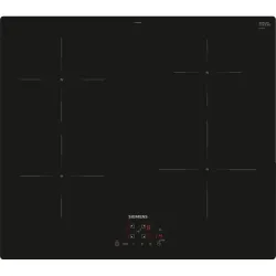 Siemens iq100 eu611beb6e piano cottura nero da incasso 60 cm piano cottura a induzione 4 fornello(i)