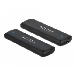 Delock 42633 contenitore di unità di archiviazione box esterno ssd nero m.2