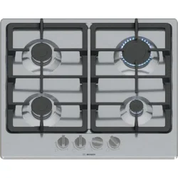 Bosch piano cottura incasso gas4 zone 60cm inox pgp6b5k90