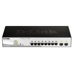 D-link 8-port gb poe smart switch including 2 combo 1000baset-sfp