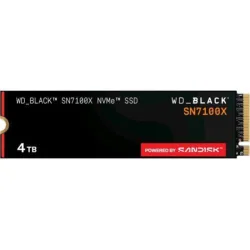 Western digital black sn7100x ssd 4tb interno m.2 2280 nvme pcie gen4 storage con licenza ufficiale per rog xbox ally e pc