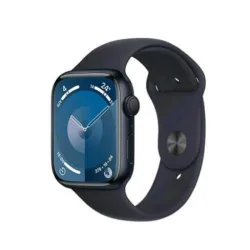 Apple watch series 9 gps 45mm aluminium case mezzanotte con cinturino sport band mezzanotte m/l