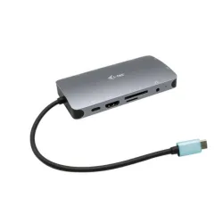 I-tec nano docking station usb-c hdmi-vga con porta lan, power delivery 100w, rivestimento in metallo