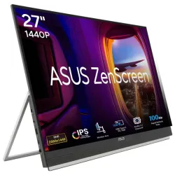 Asus zenscreen mb27acf monitor pc 68,6 cm (27\) 2560 x 1440 pixel quad hd lcd nero