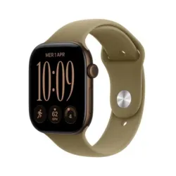 Apple watch series 12 2026 gps + cellular 5g cassa 46mm in alluminio bronzo scuro con cinturino sport oliva m/l