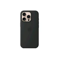 Apple iphone 16 pro silicone case cover magsafe in silicone nero