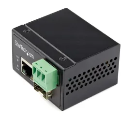 Startech.com media converter fibra ottica a ethernet - convertitore industriale da fibra a rame 100 mbps - sfp a rj45/cat6