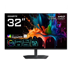 Gigabyte mo32u2 monitor 31.5 qd-oled 240hz 4k uhd 0.03ms multimediale pivot usb-c 2*hdmi/displayport