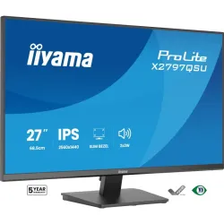 Iiyama prolite x2797qsu-b1 monitor pc 68,6 cm (27\) 2560 x 1440 pixel quad hd led nero