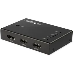 Startech.com switch commutatore a 4 porte hdmi - 3x hdmi e 1x displayport - 4k 60hz