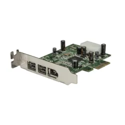 Startech.com scheda adattatore pci express firewire 2b 1a 1394 a basso profilo - 3 porte