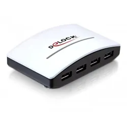 DeLOCK USB 3.0 External HUB 4 Port 5000 Mbit/s Nero, Bianco (Delock USB 3.0 exte