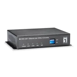 Levelone vds-1201 convertitore multimediale di rete 100 mbit/s nero