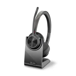 Poly cuffie voyager 4320-m certificate per microsoft teams con supporto di ricarica