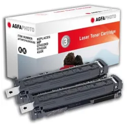 Agfaphoto apthpcf410xduoe cartuccia toner 2 pz compatibile nero