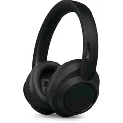 Philips tah6509bk/00 cuffie bluetooth wireless over-ear con cancellazione del rumore bassi dinamici 70 ore di riproduzione nero