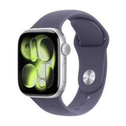 Aw s11 gps+cellular 42mm silver aluminium case with purple fog sport band - s/m