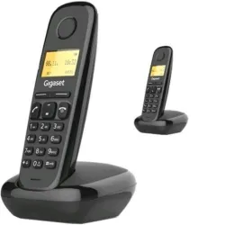 Gigaset a170 duo coppia cordless dect display 1,5`` rubrica nero