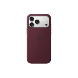 Apple iphone 18 pro max cover in silicone originale magsafe burgundy