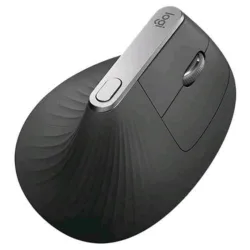 Logitech mx mouse verticale ergonomico wireless bluetooth 2.4 ghz 4.000 dpi 4 pulsanti mano destra nero-grigio