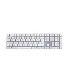 Cherry kc 200 mx tastiera usb qwertz tedesco argento, bianco