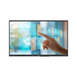 75 e-line, uhd, android 14, ir 50 touch - 0 gap, anti-glare and anti-reflection, blue light filter, palm rejection, whiteboard embedded, ops slot, bulit-in motion sensor, wave, hid compliant, edla certified